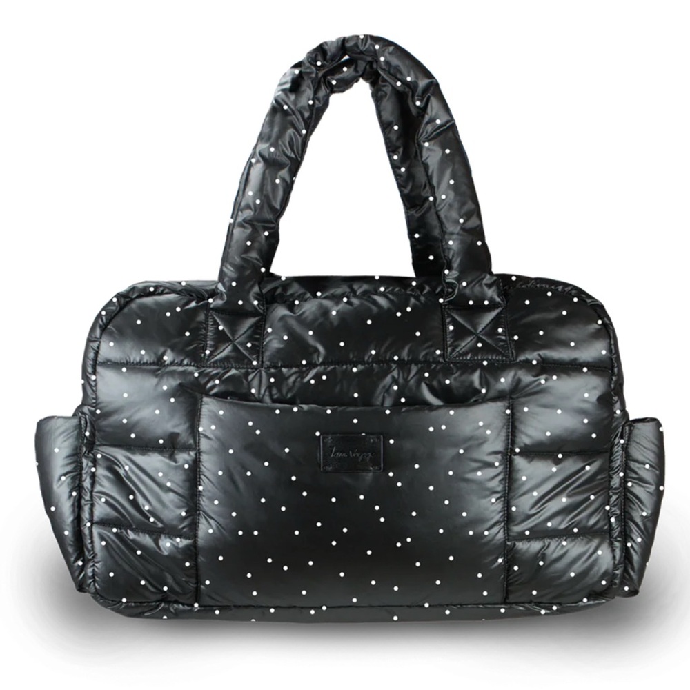 7am Enfant Diaper Bag with White Polka Dots